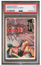 1966 Topps Batman Black Bat #48 Monstrous Illusion PSA 5 picture