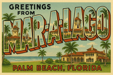 a461 Mar-A-Lago, Palm Beach, FL Vintage Travel Postcard Refrigerator Magnet picture