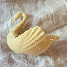 Vintage Miniature Lenox Ivory Porcelain Swan Figurine picture