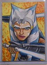 Topps Star Wars Ahsoka Tano Sketch Card picture
