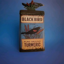 Vintage Blackbird Turmeric Can picture