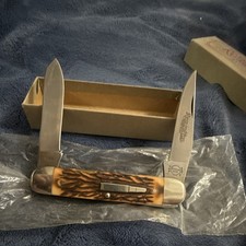 Remington UMC R4356 2-Blade Brown Bone Handle ss Pocketknife 1993 bullet shield picture