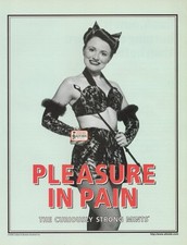 Vintage 1999 Altoids Y2K Print Ad Pleasure In Pain Curiously Strong Mints picture