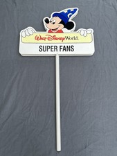 RARE Walt Disney World Super Fans Sign Cast Member Prop Mickey Broken One Side picture