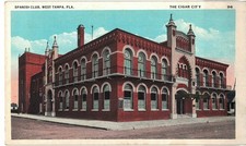 OLD POSTCARD SPANISH CLUB WEST TAMPA FLORIDA picture