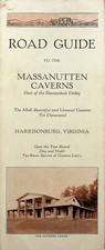 1930's MASSANUTTEN CAVERNS ROAD GUIDE BOOKLET HARRISONBURG, VIRGINIA - E16-G picture