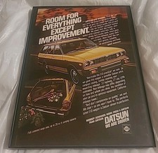 Datsun 510 Wagon Framed Print Ad 8.5x11 1978 Vintage  picture