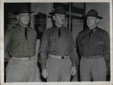 1940 Press Photo Maj. Walter S. Buhoh, Col. A E Henderson, Capt. Frank J. Bruml picture
