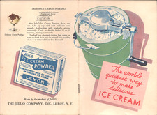1931 JELL-O ICE CREAM POWDER vintage advertising brochure 16 DELICIOUS RECIPES picture