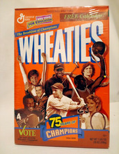 Wheaties 75 Years of Champions 1924-1999 Original Cereal Box Orange 1999 picture