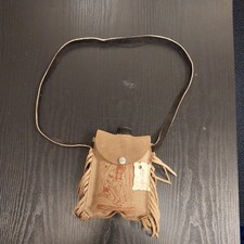 Vintage Canteen Water Pouch The Cherokee NC Qualla Reservation N.C.   picture