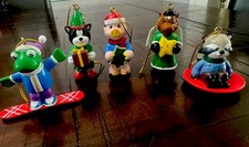 Ganz Webkinz  Christmas Ornaments, Lot Of 5 Animals, 2008, Cute Collectibles picture