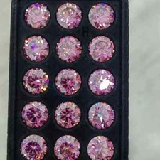 2 Ct Size 5 Pcs Natural Round Cut Fancy Pink Diamond D Grade VVS1 + 1 Free Gift picture
