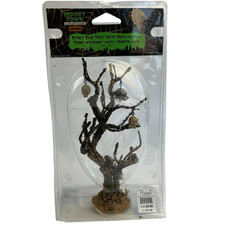 DYING ELM TREE W/ SKULLS Lemax Spooky Town Halloween Accessory Medium Creepy New picture