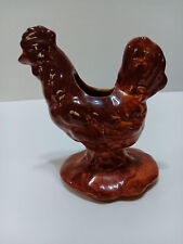 Rare Vtg Niloak Ceramic Pottery Chicken Rooster Planter 6