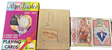Lot of 4 Vintage & Collectible Pin-Up Playing Cards Nudes Tax Stamp Hooters Las picture