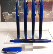 LOT OF 5 Terzetti .7 Medium BLUE INK LIQUID ROLLERBALL PENS-CLOSEOUT DEAL picture