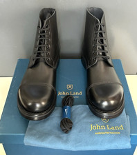 JOHN LAND British Army Military Leather Ammo Parade Boots UK SZ 9 M US 9.5 NWB picture