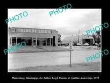 OLD 8x6 HISTORIC PHOTO OF HATTIESBURG MISSISSIPPI TALBERT LEIGH GARAGE 1950 2 picture