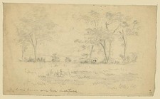 Little Bighorn Montana 1880s Major Cutters Ranch Custer Battlefield Drawing picture