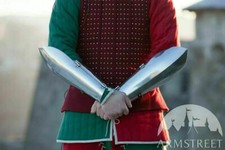 Medieval Long Bracers Bazuband Arm Guard Armor Silver Halloween Gift Item picture