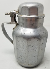 MCM Mirro Aluminum Syrup Cream Pitcher with Handle Lid Silver Color picture