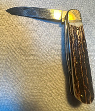 Vintage Hubertus Solingen Stag Hunting Knife West Germany 12300HH00 Box Papers picture