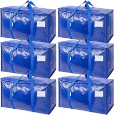 TICONN 6 Pack Extra Large Moving Bags Heavy Duty with Zippers & Carrying Handles picture