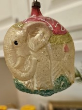 Antique Glass Circus Elephant ornament  picture