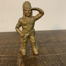 Antique Indian Chief Cast Iron Coin Bank. picture