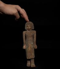 Ancient Egyptian Antiquities Wooden Female Funerary Figure Rare Antique Statue picture