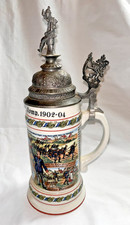 German Regimental Beer Stein — Kgl. 1. Inftr. Regt., 9. Komp. 1902-04 Lithophane picture