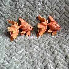 Vintage UDC  Goldfish Magnetics Set of 2 Orange Yellow picture