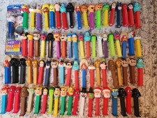 Lot of 78 Vintage Pez Dispensers  With Feet, Big Variety picture