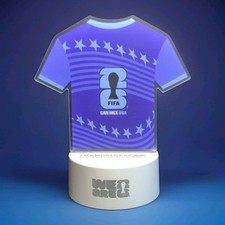FIFA World Cup 2026 LED Acrylic Accent Lamp USB Touch Color Changing New In Box picture