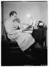 Photo:Sidney Alderman Blackmer Reading at Desk 1920s Portrait picture