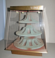 Vintage Timex Watch Counter Top Rotating Store Display Case picture