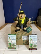 KWO Kunstgewerbe-Werkstatten Olbernhau Fisherman Incense Smoker German With Box picture