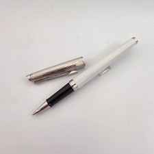 Waterman Hemisphere Deluxe White Wave Medium Roller Ball Pen (S0921290) picture
