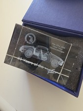 Volkswagen VW Karmann Ghia 50th Anniversary Glass Block Collectible RARE FREE Sh picture