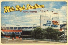 Mile High Stadium DENVER, COLORADO - MODERN Postcard D559 picture