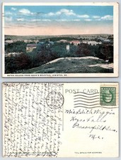 Lewiston Maine Bates College from David's Mountain 1919 Postcard AU116 picture