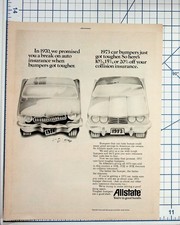 1973 Allstate Auto Insurance Ad Tougher Bumpers Collision Discount picture