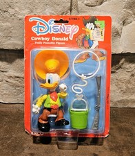 Walt Disney Mattel COWBOY DONALD Fully Poseable Figure 1984 Arco Toys - MIP picture