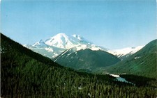 MT. RAINIER, WASHINGTON, Chinook Pass, Enumclaw, Yakima, Postcard picture