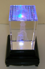 Crystal Paperweight Lighthouse 3D Laser Etched Prism 3