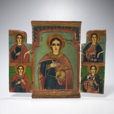 19th Century Russian Religious Icon Saint Demetrius Pantaleon Thomas George picture