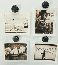 Vintage Jon Henry 1960s Polaroid Print Lot 4 NY Street Scene Revolution Now picture