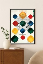 Mid-Century Modern Harry Bertoia Chairs Advertisement Poster - 24x36 picture