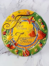 1997 Gien France Joyeuses Fetes Faience Noel Christmas Plate 9